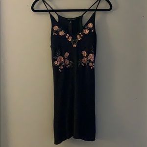 Kendall & Kylie Black Embroidered Dress